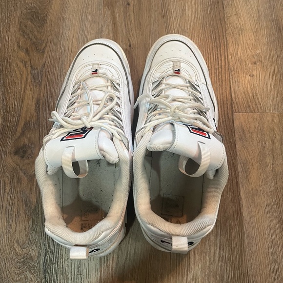 FILA Mens Disruptor II Lace up Sneakers White size 10 Mens !! - Picture 4 of 5